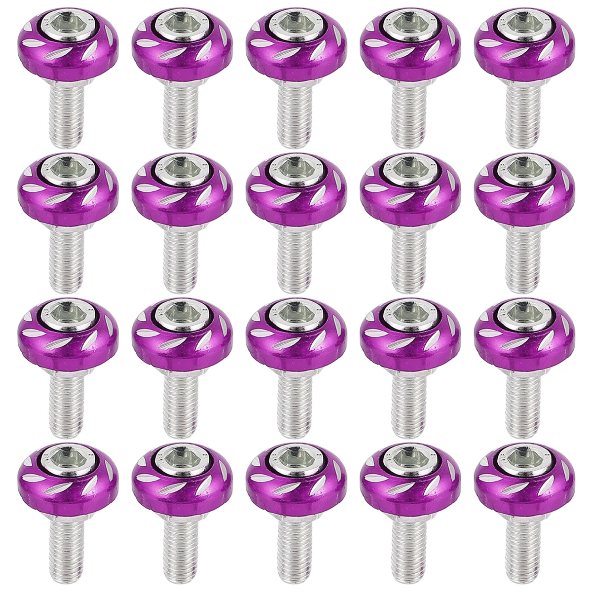 20pcs Purple Bolts License Plate Screws Durable Electrocar Motorbike Fixing Security Aluminum Alloy Car Accessories
20pcs Purple Bolts License Plate Screws Durable Electrocar Motorbike Fixing Security Aluminum Alloy Car Accessories