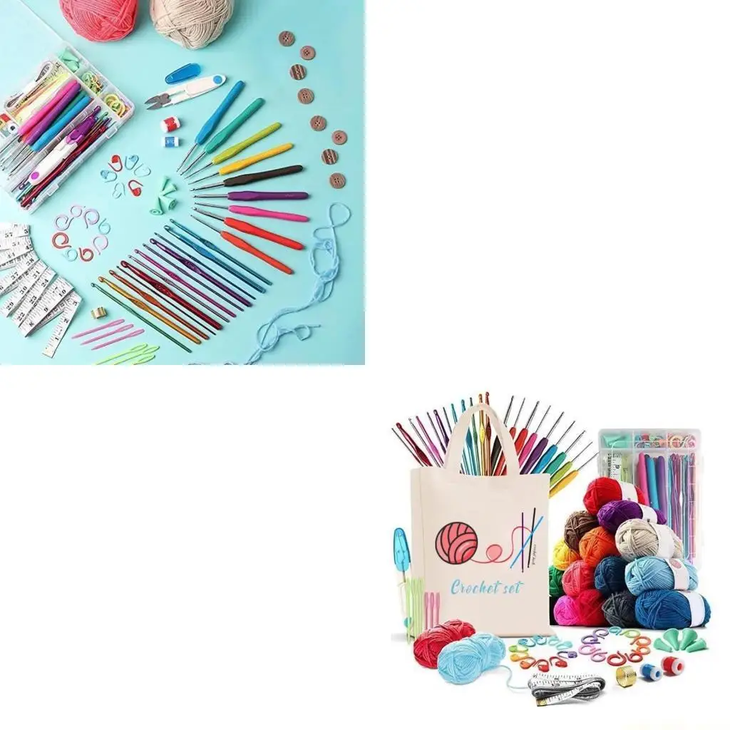QX2E Ergonomic Crochet Needle and Knitting Accessories Kits with Crochet Bag
QX2E Ergonomic Crochet Needle and Knitting Accessories Kits with Crochet Bag