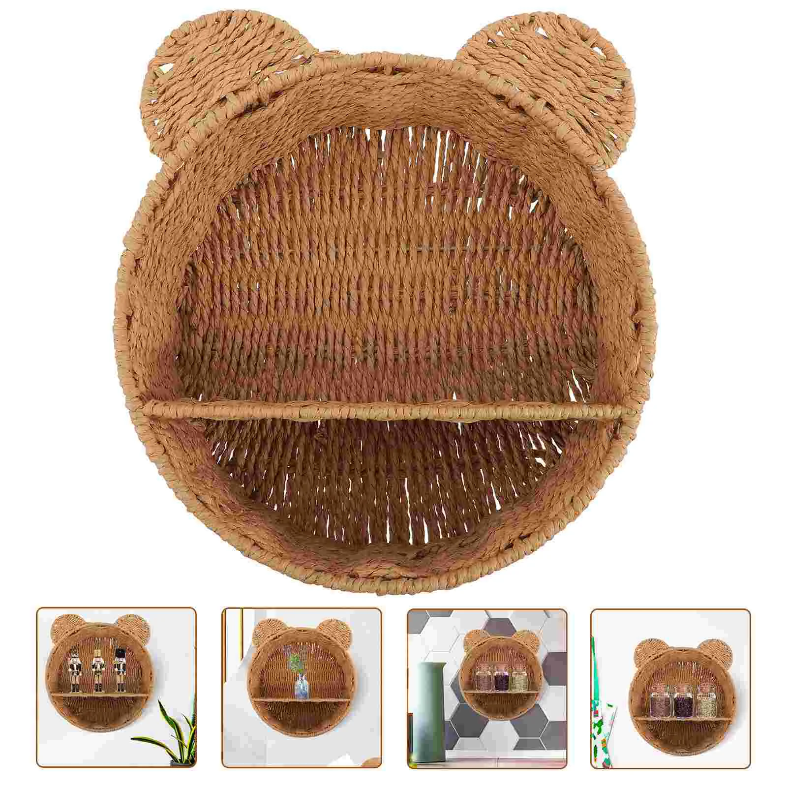 Wall Hanging Shelf Living Room Organizer Woven Storage Basket Rattan Kitchen Rack for Flower Shelves
Wall Hanging Shelf Living Room Organizer Woven Storage Basket Rattan Kitchen Rack for Flower Shelves