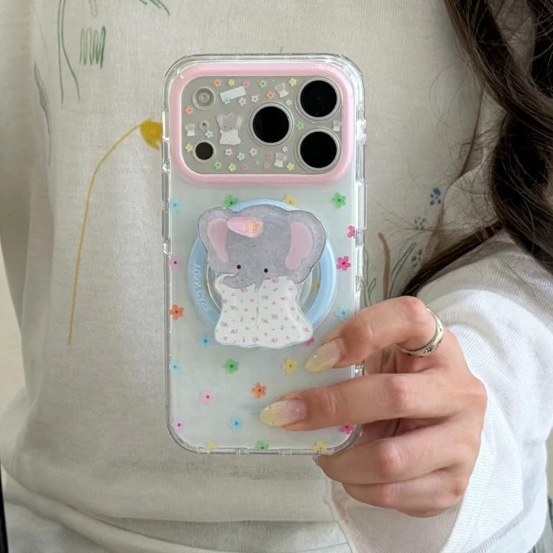 Clear Glitter Little Flower Magnetic Phone Case For iPhone 17 Pro 16 15 Pro Max Cover with Stand For Magsafe Protective Cases Fu
Clear Glitter Little Flower Magnetic Phone Case For iPhone 17 Pro 16 15 Pro Max Cover with Stand For Magsafe Protective Cases Fu