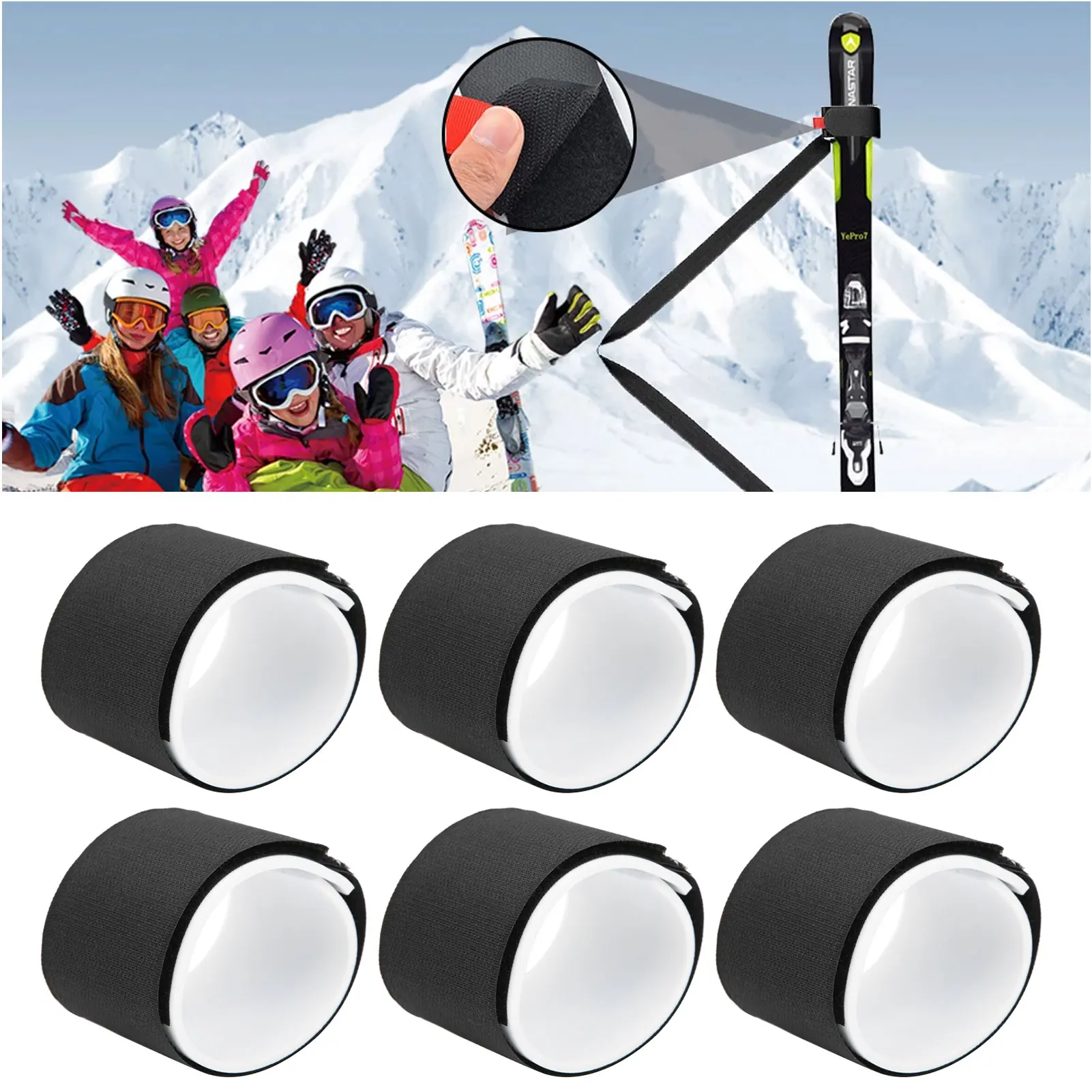 Ski Straps Ski Straps Fastener Tape Hook and Ski Fixing Wraps for Easy Carry
Ski Straps Ski Straps Fastener Tape Hook and Ski Fixing Wraps for Easy Carry