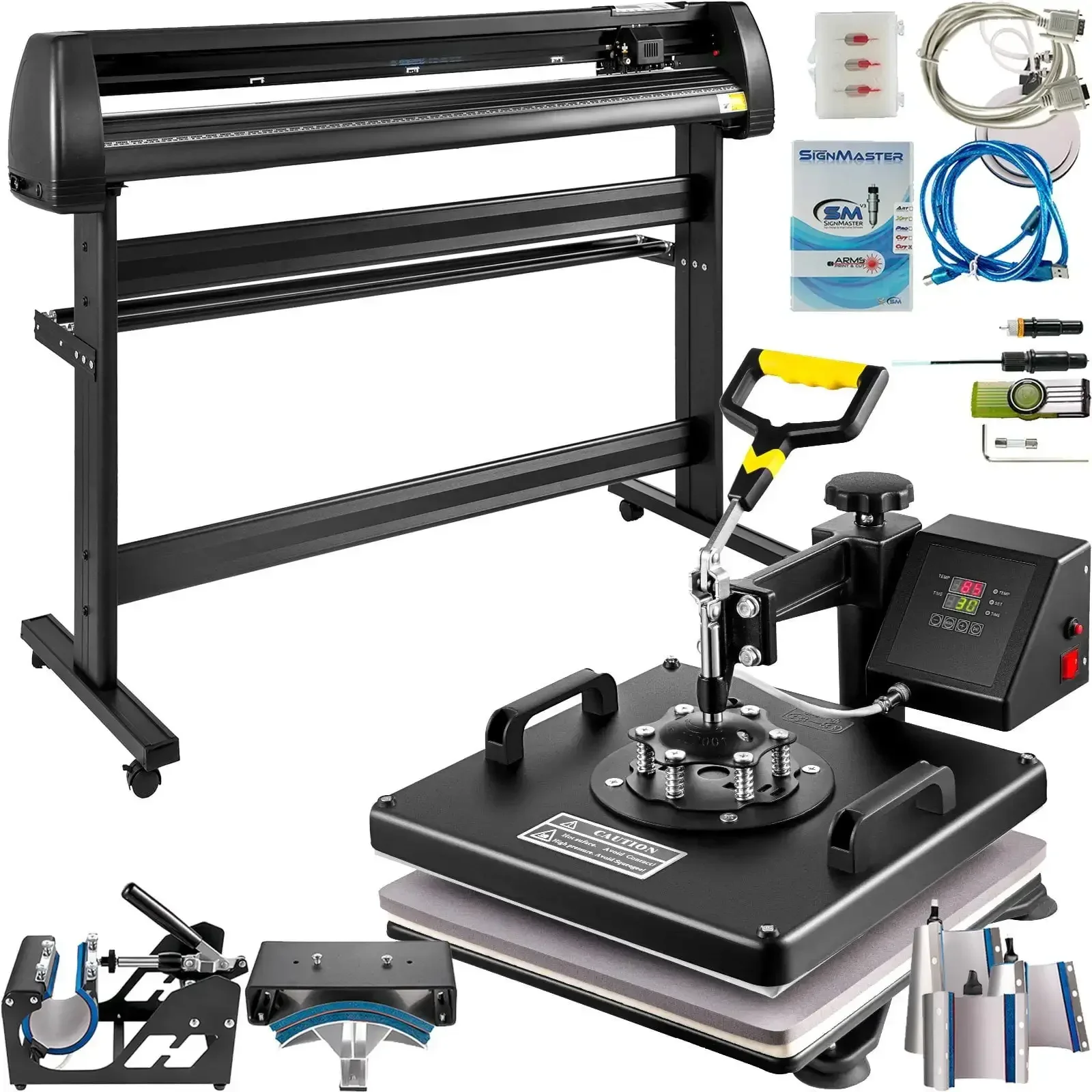 8 In 1 Heat Press 15"x15" Sublimation Machine + 53" Vinyl Cutter/plotter Cutting
8 In 1 Heat Press 15"x15" Sublimation Machine + 53" Vinyl Cutter/plotter Cutting