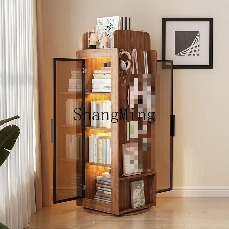 FG360 degree rotating bookshelf floor-to-ceiling corner cabinet small apartment glass locker
FG360 degree rotating bookshelf floor-to-ceiling corner cabinet small apartment glass locker