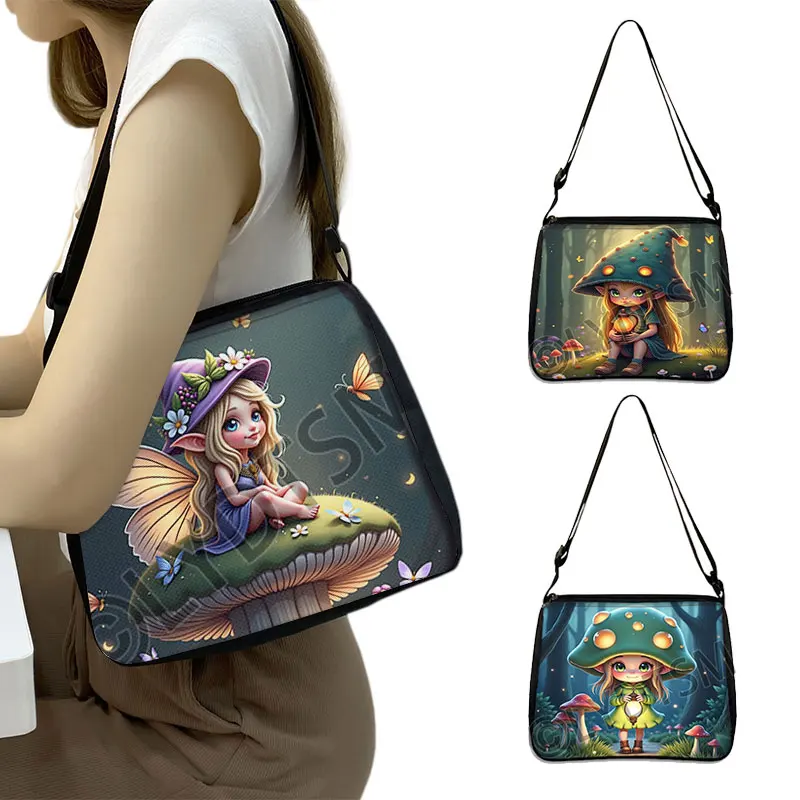 Kawaii Forest Elf Girl Pattern Shoulder Bag Mystery Mushroom Fairy Women Handbag Large Capacity Bags for Ladies Messenger Bag
Kawaii Forest Elf Girl Pattern Shoulder Bag Mystery Mushroom Fairy Women Handbag Large Capacity Bags for Ladies Messenger Bag