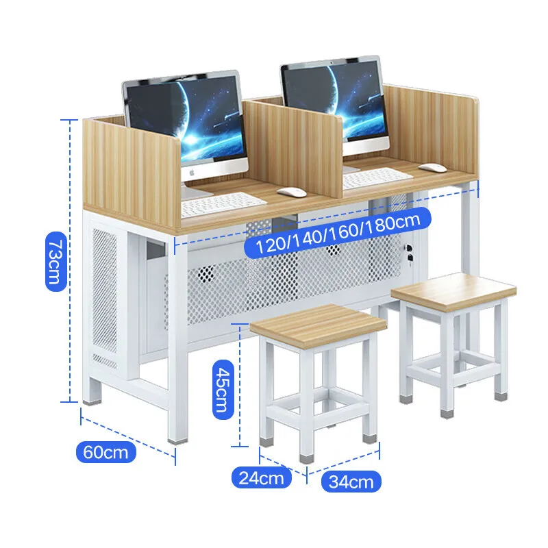 Simple school computer room computer desk training class computer desktop table double student desks and chairs 1.6 meters with
Simple school computer room computer desk training class computer desktop table double student desks and chairs 1.6 meters with