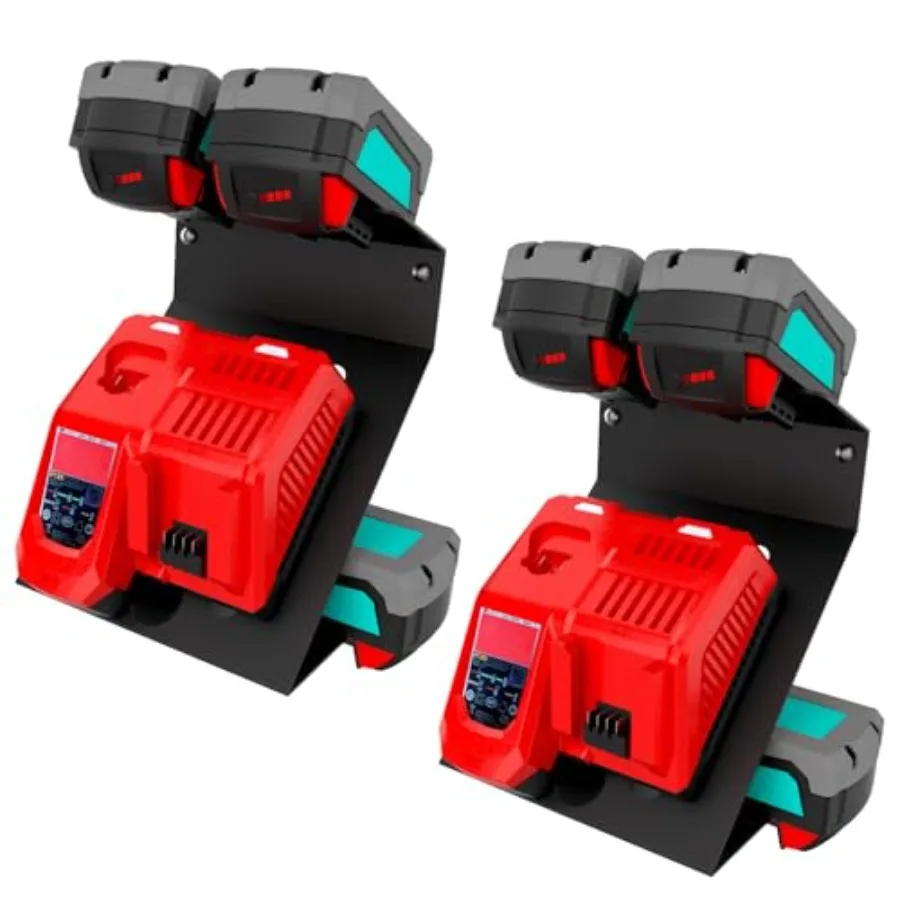 Metal Wall Mount for Milwaukee Chargers and Batteries Charger Holder for M-8C/M-8FC Chargers Battery Holder for 4x M18 Batterie
Metal Wall Mount for Milwaukee Chargers and Batteries Charger Holder for M-8C/M-8FC Chargers Battery Holder for 4x M18 Batterie