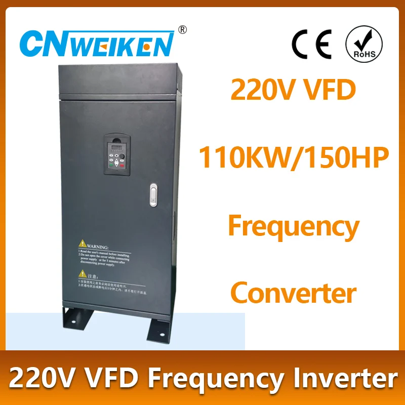 AC Single Phase 220V Input to 3phase 220V 75KW/90KW/110KW Output VFD Frequency Converter Motor Speed Drive Controller Inverter
AC Single Phase 220V Input to 3phase 220V 75KW/90KW/110KW Output VFD Frequency Converter Motor Speed Drive Controller Inverter