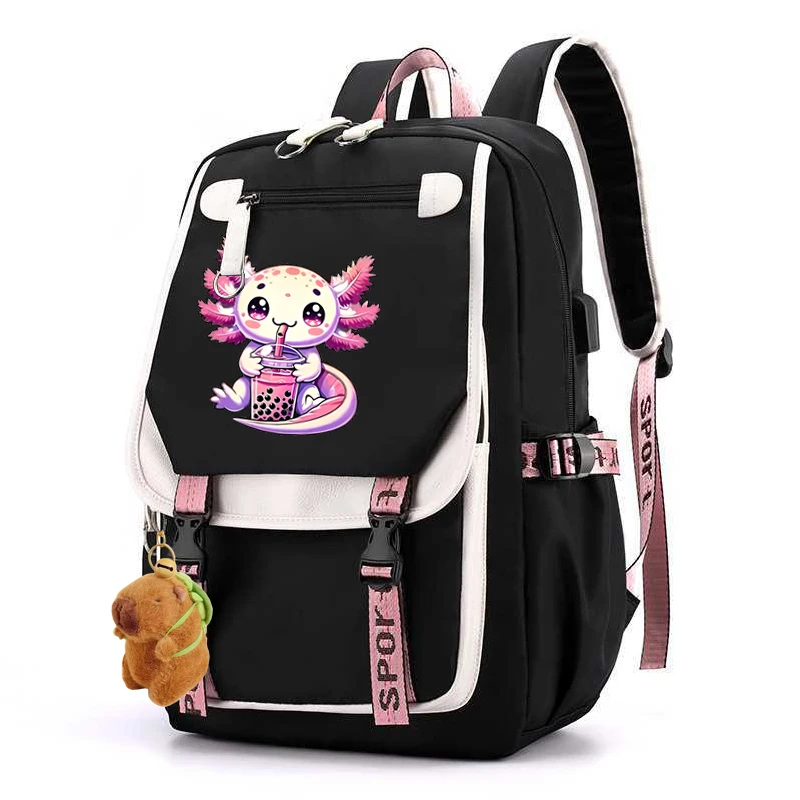 Usb Charging Schoolbag Kitten Kawaii Axolotl Bubble Tea Boba Axolotl Backpack Back To School Backpack Bags Anime Cute Bookbag
Usb Charging Schoolbag Kitten Kawaii Axolotl Bubble Tea Boba Axolotl Backpack Back To School Backpack Bags Anime Cute Bookbag