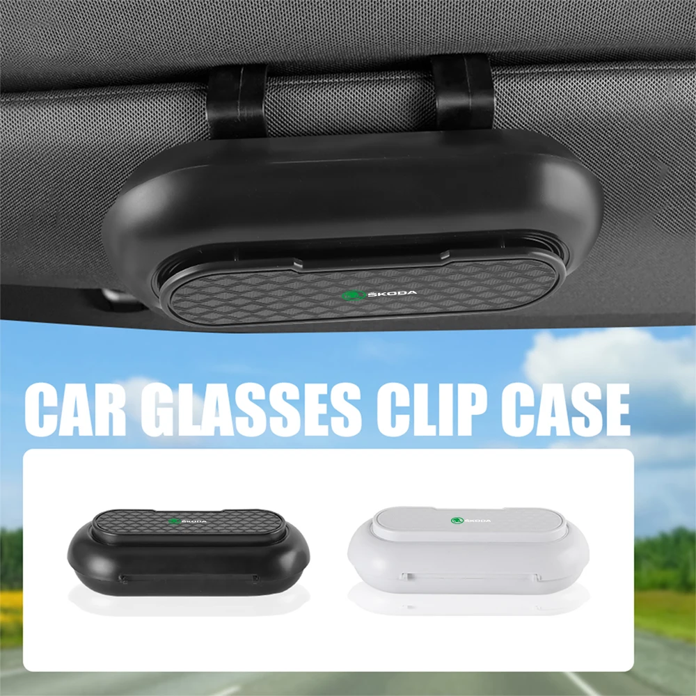 Car Sunglasses Holder Card Ticket Storage Case Sun Visor Glasses Clips For Skoda Octavia VRS VII Kodiaq Fabia Karoq Superb Scala
Car Sunglasses Holder Card Ticket Storage Case Sun Visor Glasses Clips For Skoda Octavia VRS VII Kodiaq Fabia Karoq Superb Scala