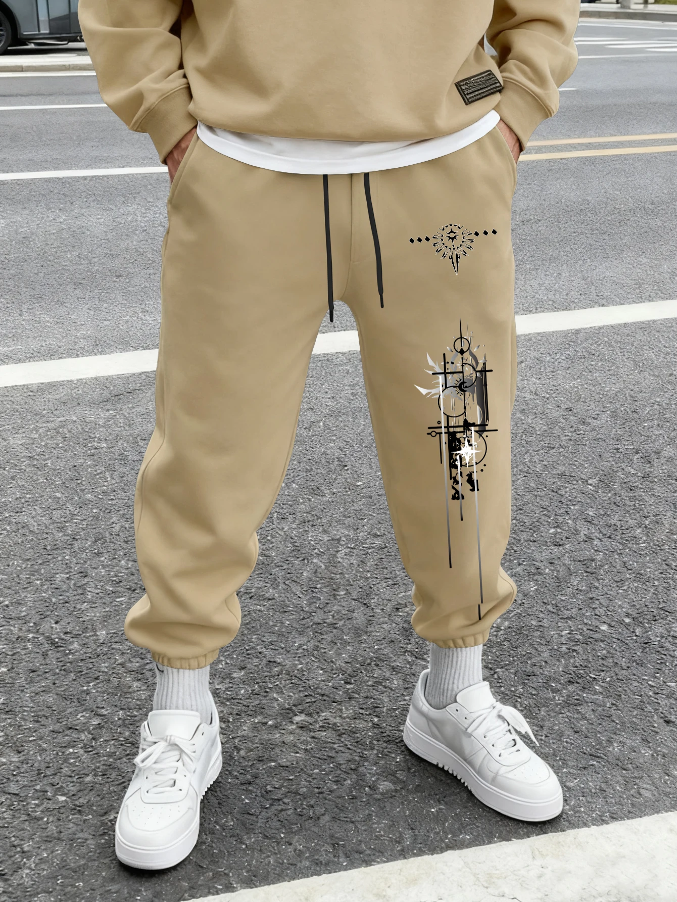 Men's Gothic Geometric Thorn Totem Vertical Line Print Sweatpants Elastic Waist Soft Dark Punk Street Hip Hop Joggers
Men's Gothic Geometric Thorn Totem Vertical Line Print Sweatpants Elastic Waist Soft Dark Punk Street Hip Hop Joggers