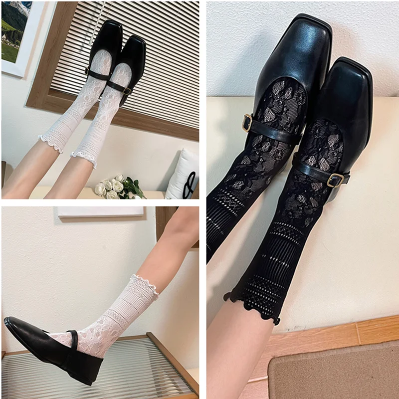 Однотонные длинные носки Y2K в японском стиле Sweet Girls Kawaii Cute Socks Women Sexy Lace Mesh Summer Fishnet Свободные длинные носки Sox
Однотонные длинные носки Y2K в японском стиле Sweet Girls Kawaii Cute Socks Women Sexy Lace Mesh Summer Fishnet Свободные длинные носки Sox