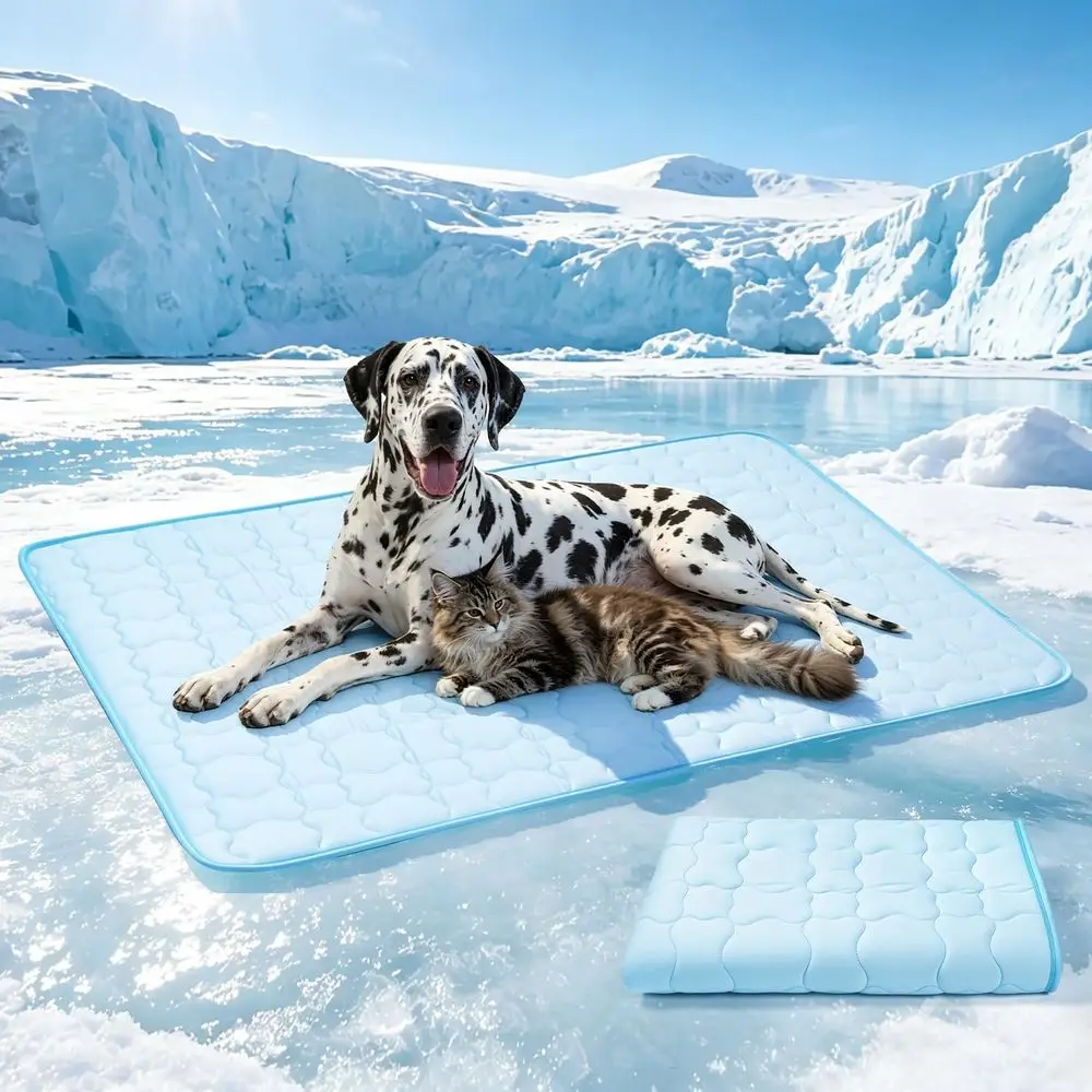 Extra Large Breathable Washable Cooling Mat for Dogs - Ideal for Indoor, Crate, Sofa & Outdoor Use - XL Size 58x39cm
Extra Large Breathable Washable Cooling Mat for Dogs - Ideal for Indoor, Crate, Sofa & Outdoor Use - XL Size 58x39cm