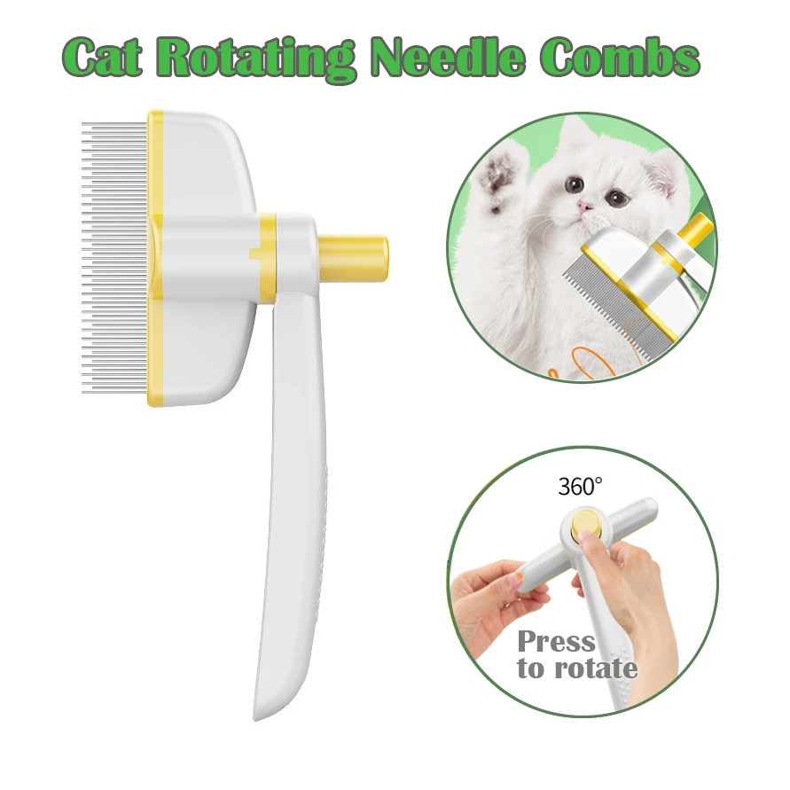 New Upgraded Pet Brush Combone-click Deep Deshedding, Remove undercoat and Prevent Matting
New Upgraded Pet Brush Combone-click Deep Deshedding, Remove undercoat and Prevent Matting