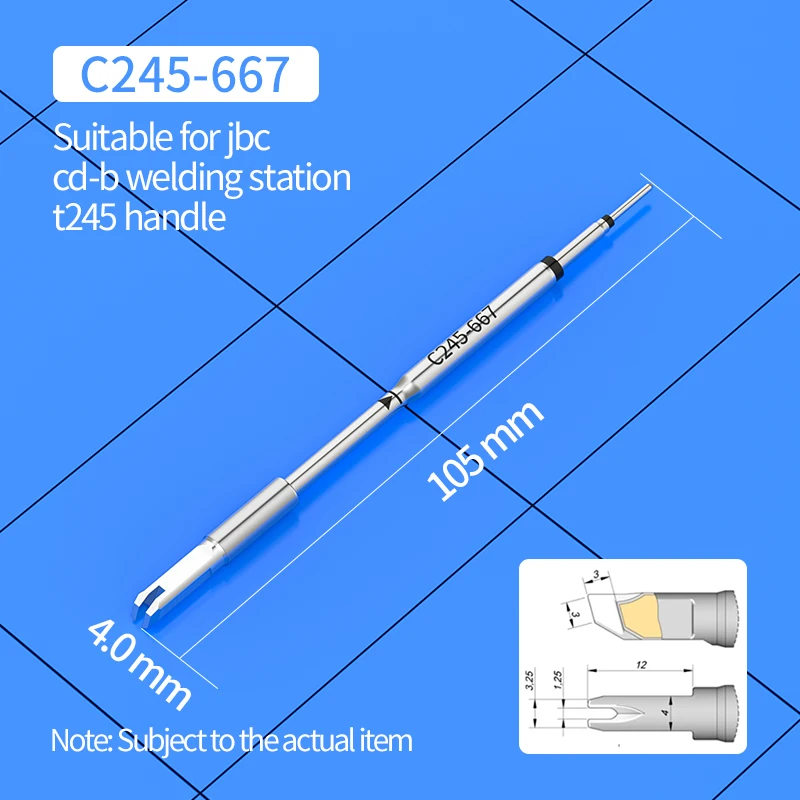 C245 soldering tip C245-793 405 965 651 654 667 751 754 731 763 compatibility JBC T245 Soldering Iron Handle Weldering Tips
C245 soldering tip C245-793 405 965 651 654 667 751 754 731 763 compatibility JBC T245 Soldering Iron Handle Weldering Tips