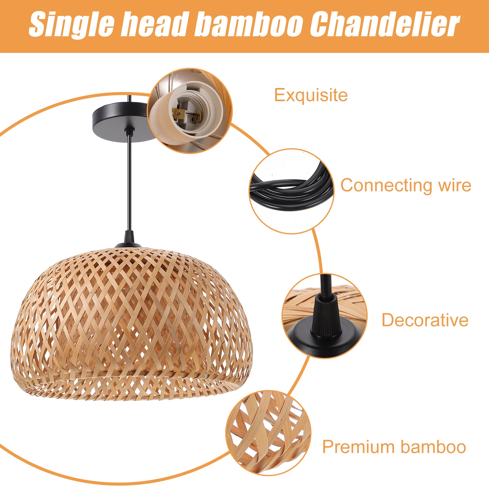 1set Bamboo Woven Ceiling Lamp Ceiling Lamp Pendant Pendant Warm Light Home Decor Hanging Durable Retro Modern Matching Gift
1set Bamboo Woven Ceiling Lamp Ceiling Lamp Pendant Pendant Warm Light Home Decor Hanging Durable Retro Modern Matching Gift