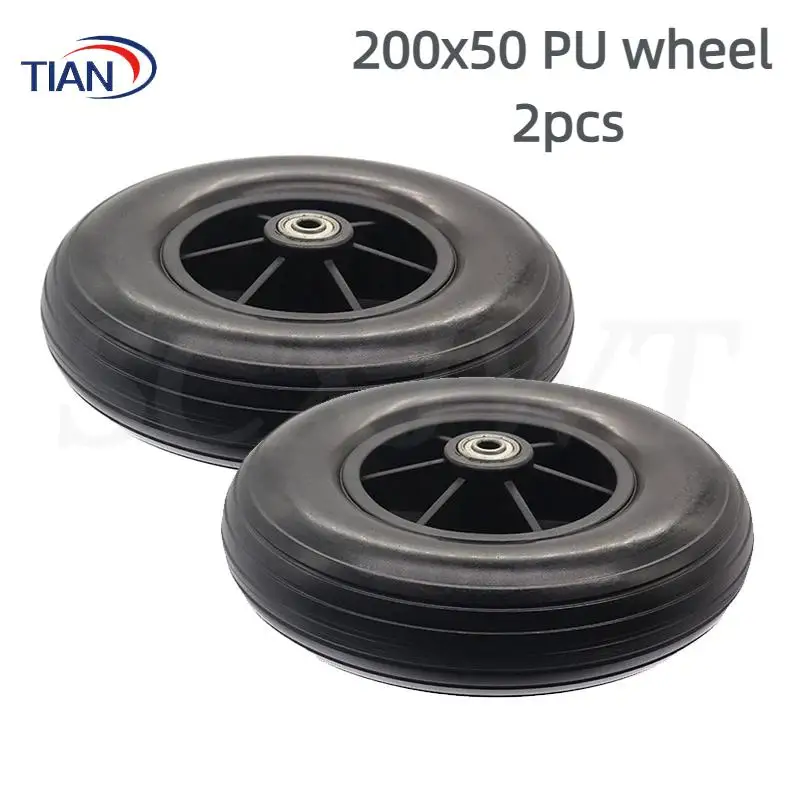 2Pcs 200x50 PU Wheel 8 Inch Solid Wheel Tire for Wheelchair Universal Front Wheel 200*50 Wheel Accessories
2Pcs 200x50 PU Wheel 8 Inch Solid Wheel Tire for Wheelchair Universal Front Wheel 200*50 Wheel Accessories