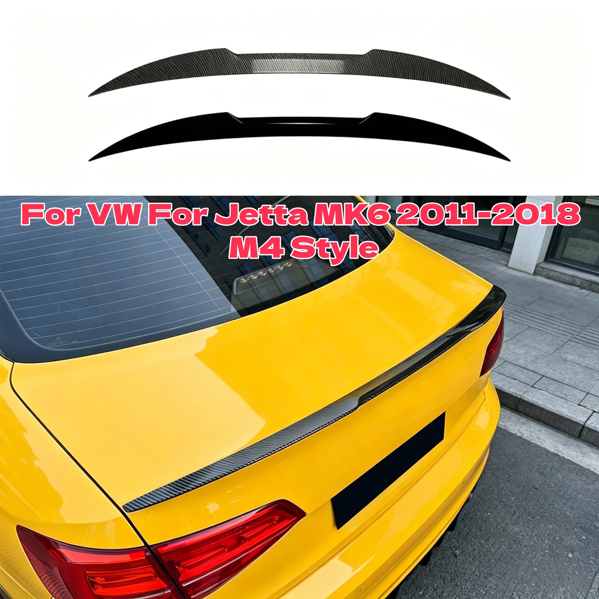 M4 Style Car Tail Rear Trunk Lip Spoiler Trunk Wing For VW For Jetta MK6 2011-2018 Glossy Black/Carbon Look Accessories
M4 Style Car Tail Rear Trunk Lip Spoiler Trunk Wing For VW For Jetta MK6 2011-2018 Glossy Black/Carbon Look Accessories
