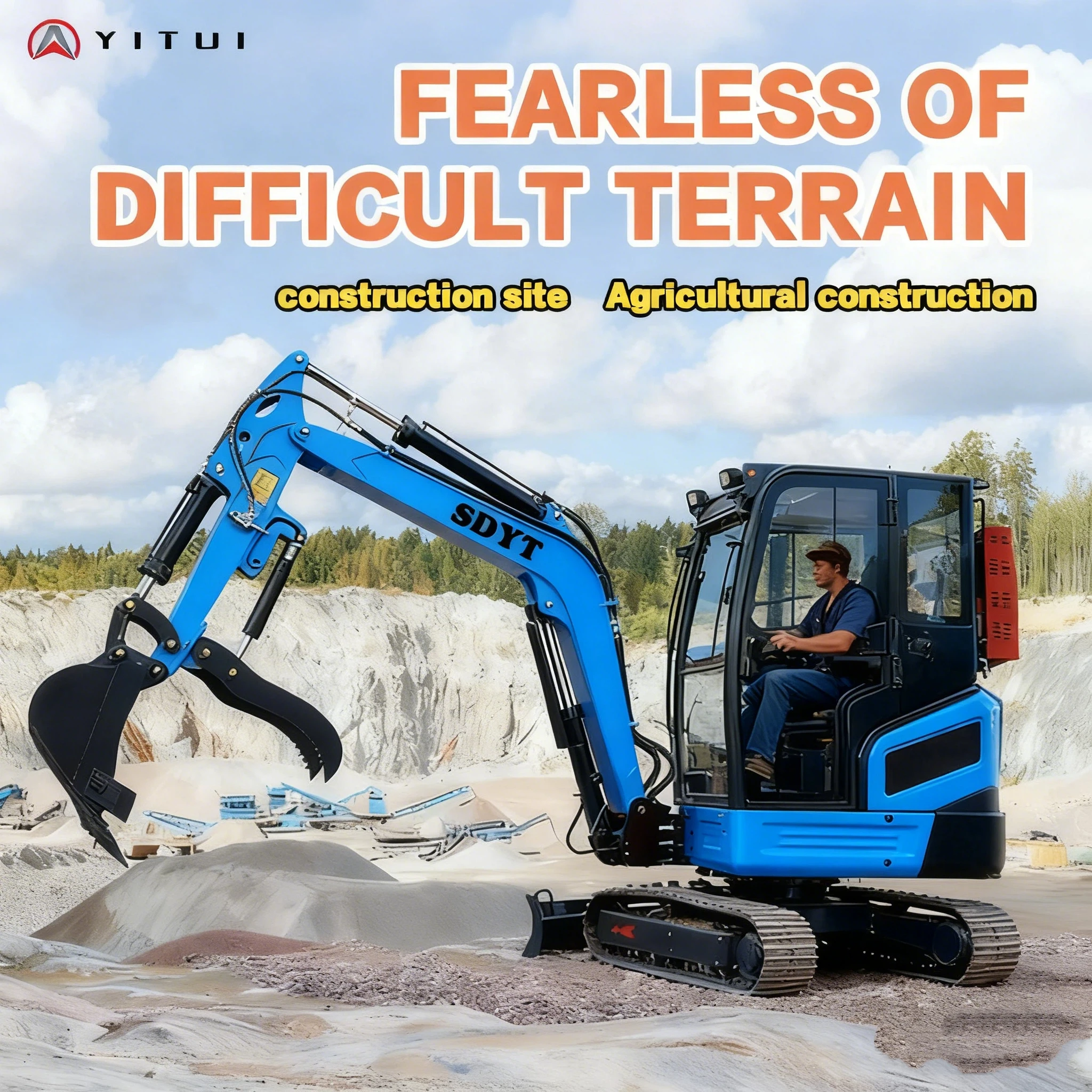 Hydraulic System Mini Excavator 2.6 Ton Customized Reinforced Chassis Irrigation Trenching Side Swing Of The Large Arm
Hydraulic System Mini Excavator 2.6 Ton Customized Reinforced Chassis Irrigation Trenching Side Swing Of The Large Arm