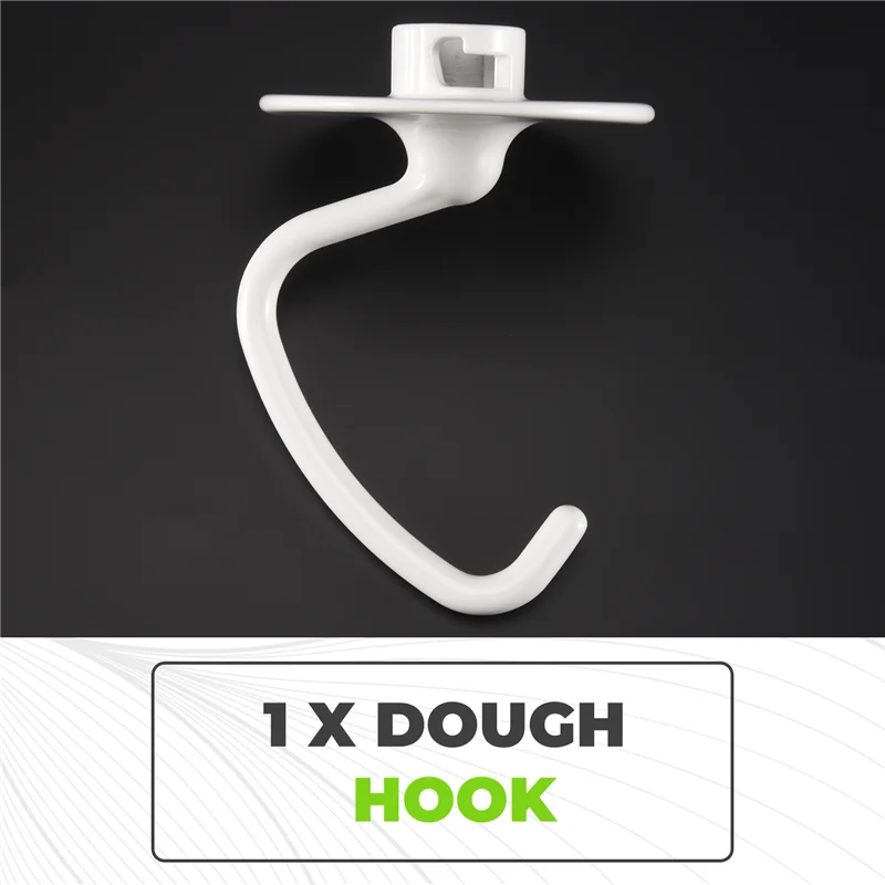 K45DH Dough Hook Replacement Compatible With For Kitchenaid 4.5 QT Rocker Mixers KSM90 And K45-AC08
K45DH Dough Hook Replacement Compatible With For Kitchenaid 4.5 QT Rocker Mixers KSM90 And K45-AC08