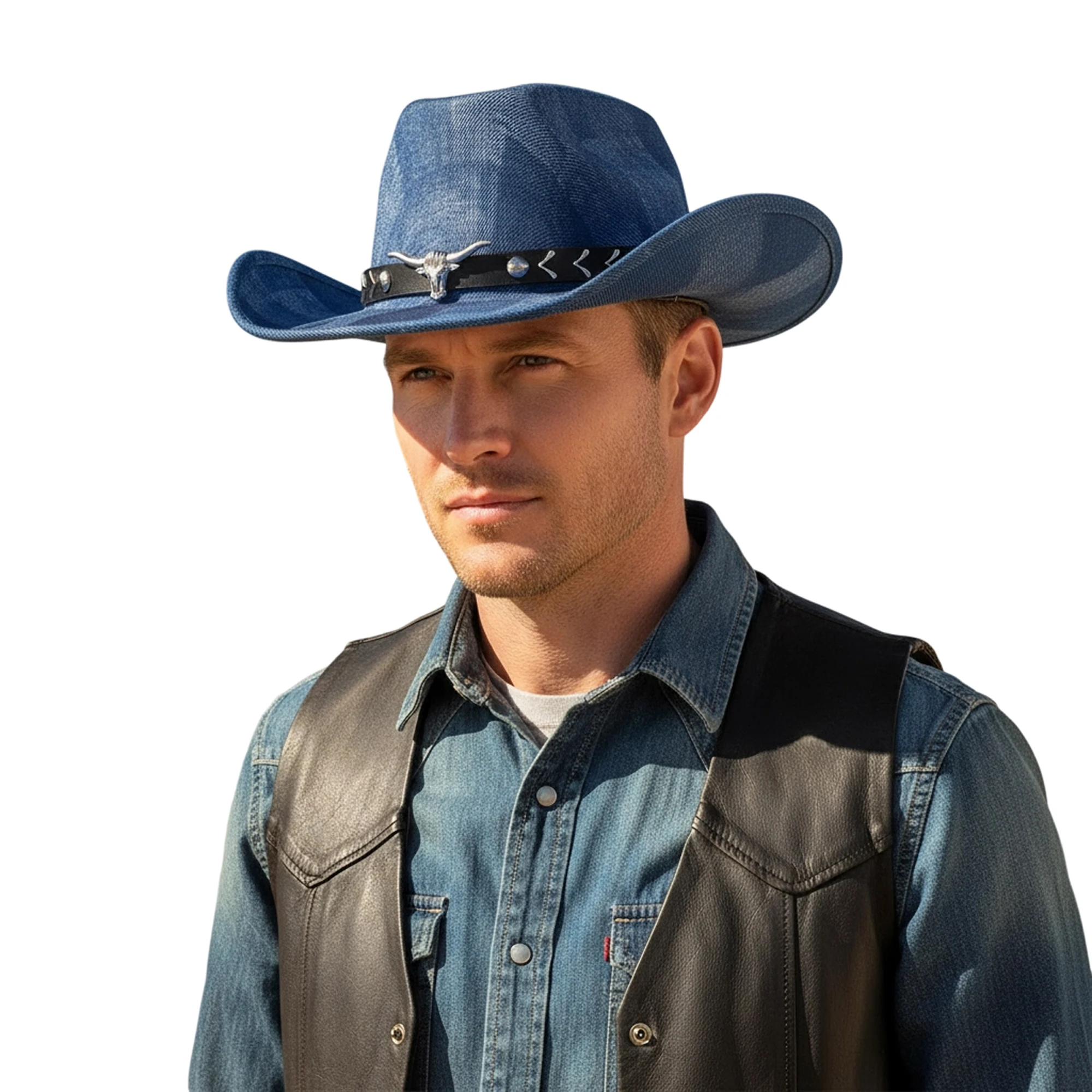 Stylish Vintage Cowboy Hats with Bull Head Embroidery Wide Brim Fedora Caps for Women Outdoor Travel and Events
Stylish Vintage Cowboy Hats with Bull Head Embroidery Wide Brim Fedora Caps for Women Outdoor Travel and Events
