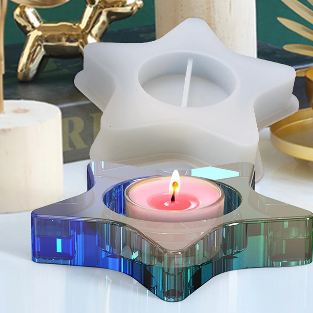 Pentagram Silicone Stand Mold High Wear Resistance DIY Crystal Epoxy Mold for Desktop Crafts Handmade Ornament Casting
Pentagram Silicone Stand Mold High Wear Resistance DIY Crystal Epoxy Mold for Desktop Crafts Handmade Ornament Casting