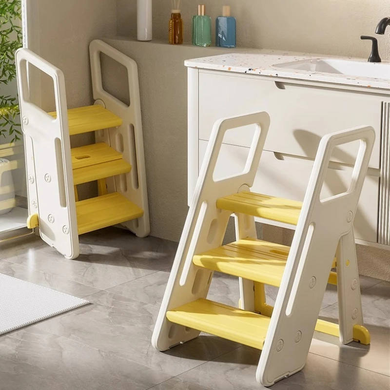 Складной детский табурет-ступенька для ванной комнаты, регулируемый 3-ступенчатый табурет с ручками для детей, детский кухонный табурет-стойка, помощник, лестница
Складной детский табурет-ступенька для ванной комнаты, регулируемый 3-ступенчатый табурет с ручками для детей, детский кухонный табурет-стойка, помощник, лестница