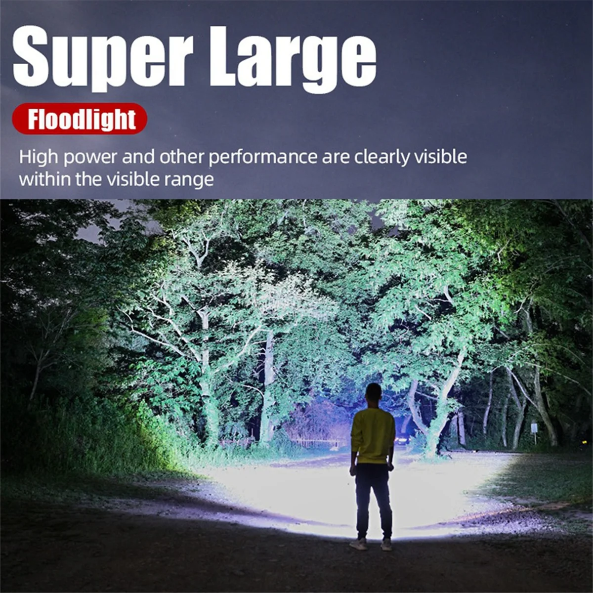 A50P-Zoom Flashlight Long Range Outdoor Household Flashlight Rechargeable Portable
A50P-Zoom Flashlight Long Range Outdoor Household Flashlight Rechargeable Portable