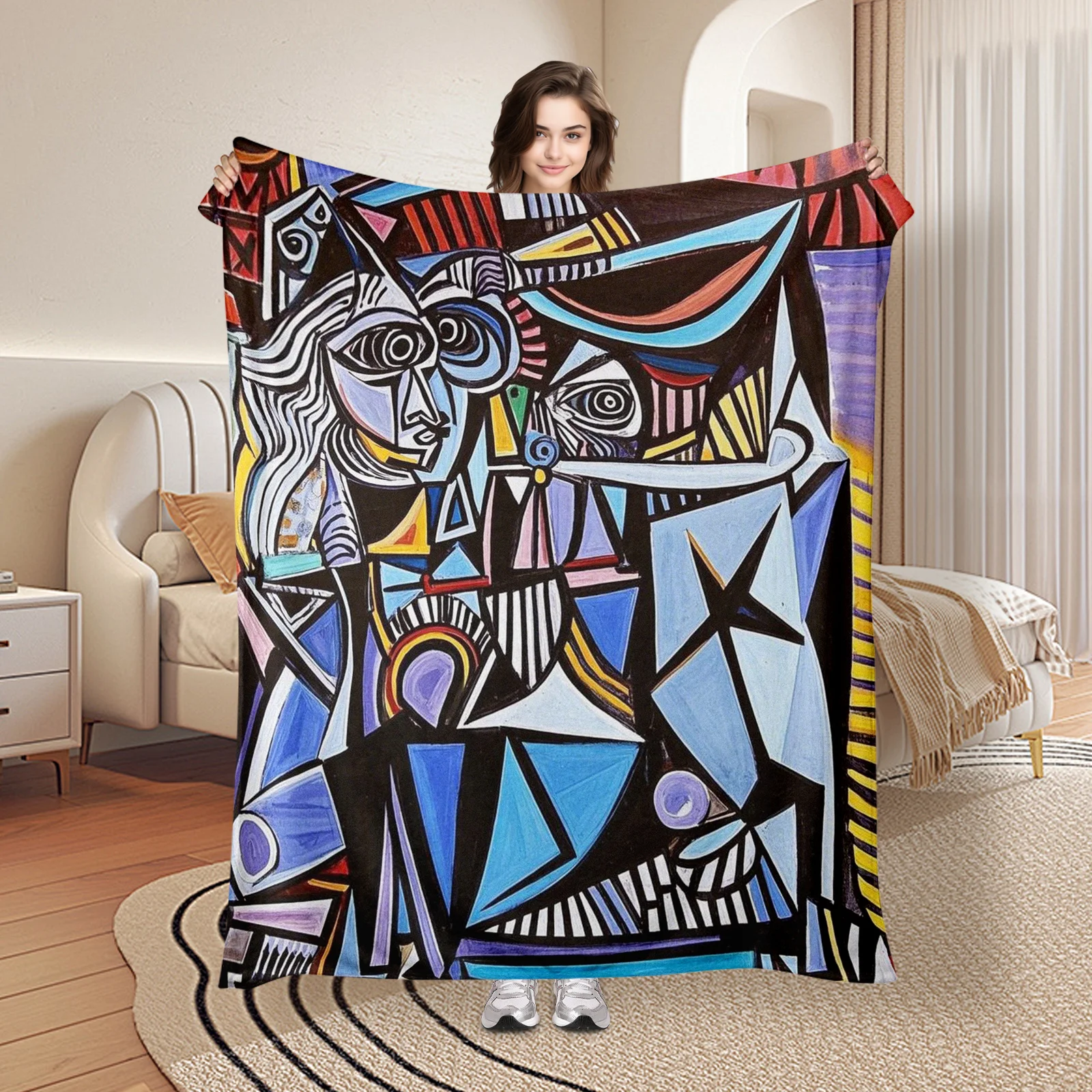Geometric Reconstruction Abstract Shapes Colorful Blanket For Modern Home Decor And Unique Gift For Art And Design Enthusiasts
Geometric Reconstruction Abstract Shapes Colorful Blanket For Modern Home Decor And Unique Gift For Art And Design Enthusiasts