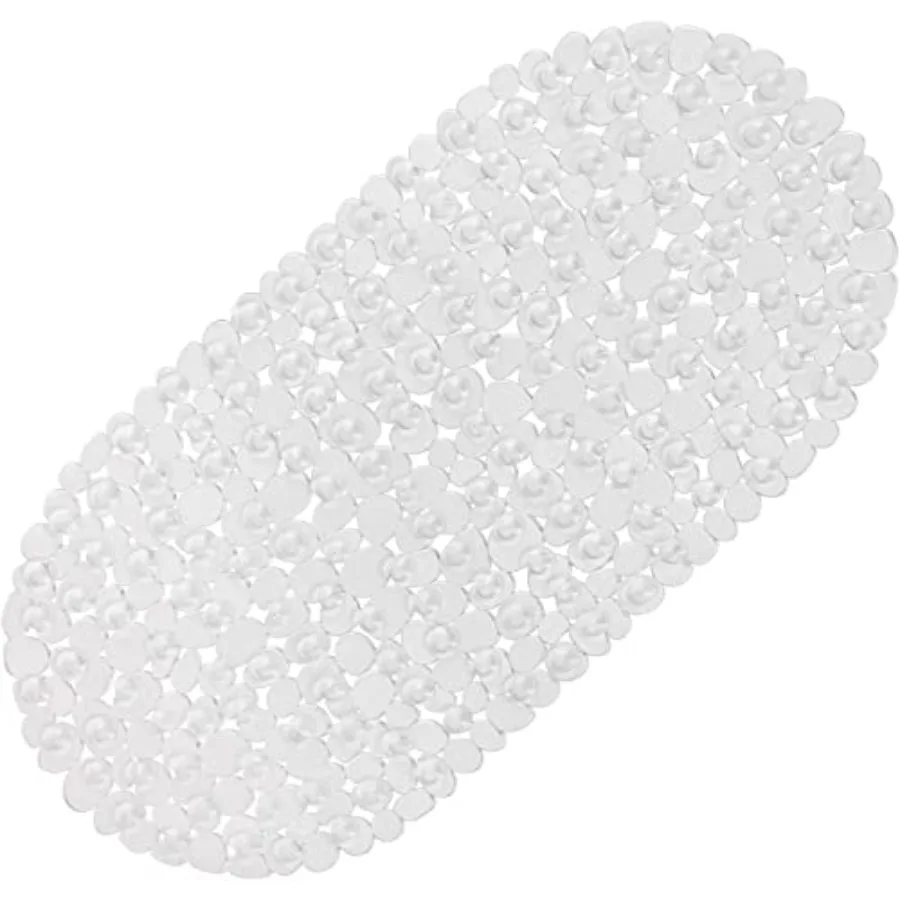 Pebbles Bath Mat Clear Non-Slip Bathtub Mat with Suction Cups, Drain Holes for Bathroom Showers, Tub, Machine Washable, BPA, La
Pebbles Bath Mat Clear Non-Slip Bathtub Mat with Suction Cups, Drain Holes for Bathroom Showers, Tub, Machine Washable, BPA, La