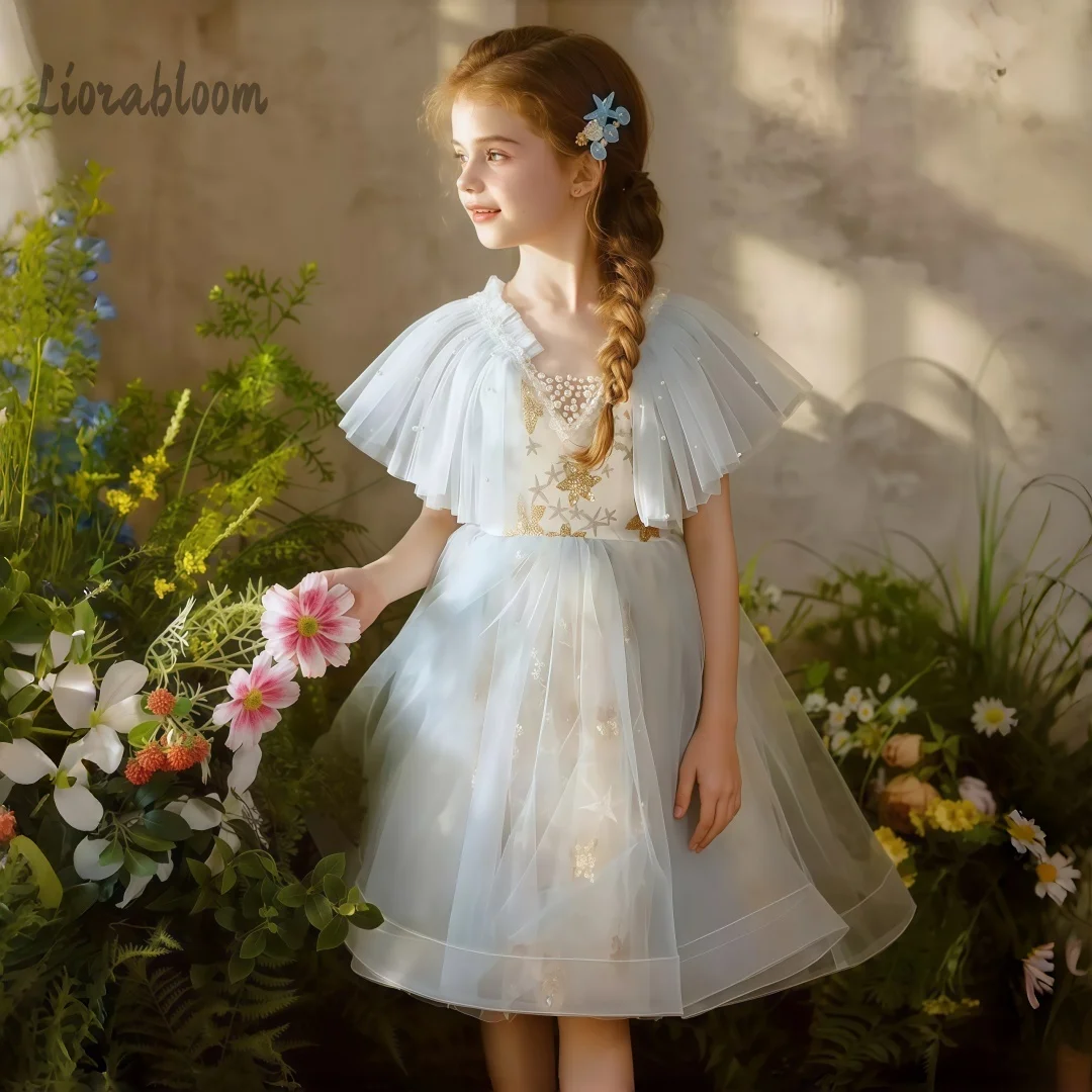 Girls' Adorned Gold Floral Accents Layered White Formal Gown Girls' Party Gown Wedding Party Attire Dress свадебное платье
Girls' Adorned Gold Floral Accents Layered White Formal Gown Girls' Party Gown Wedding Party Attire Dress свадебное платье