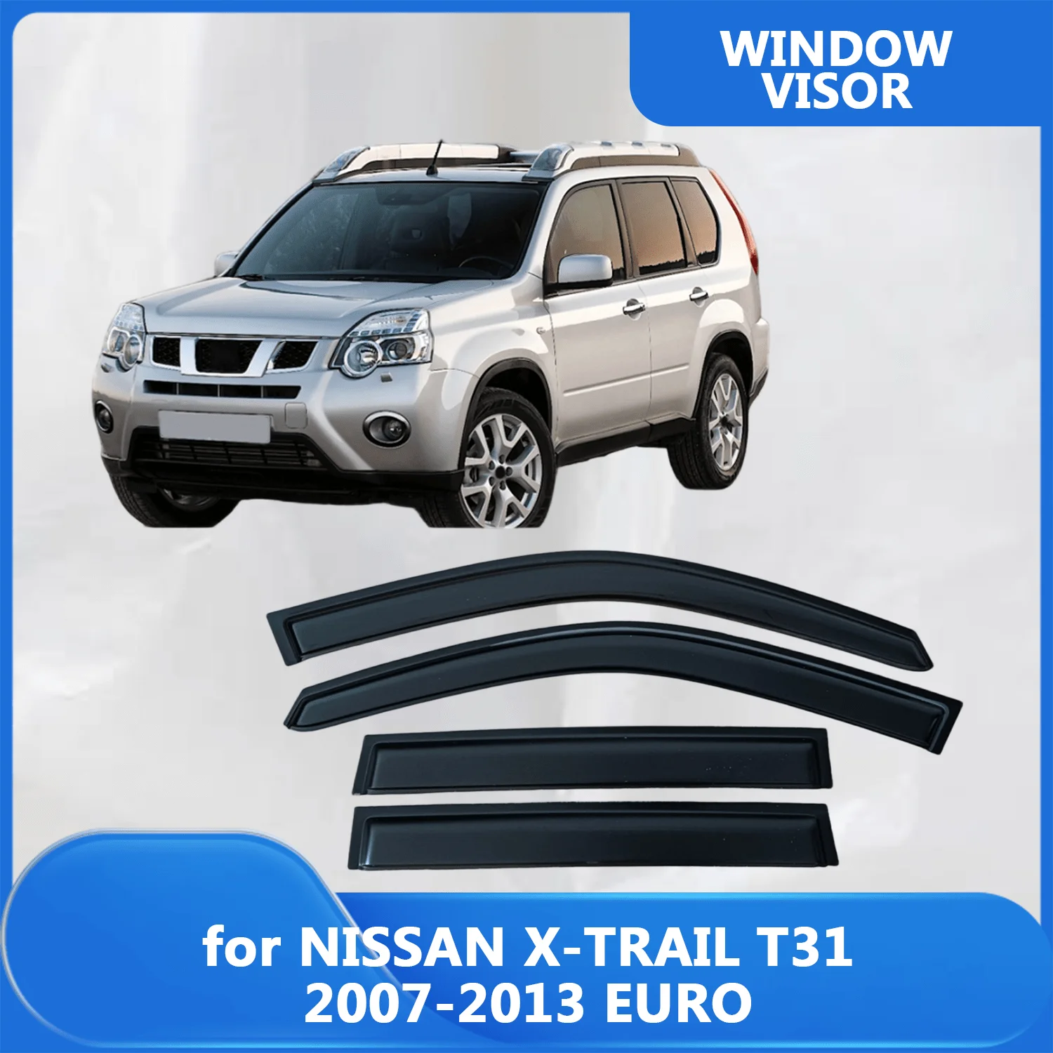 Window Visor for NISSAN X-TRAIL T31 2007 2008 2009 2010 2011 2012 2013 EURO Wind Deflectors Rain Guards Door Visor Vent Shades
Window Visor for NISSAN X-TRAIL T31 2007 2008 2009 2010 2011 2012 2013 EURO Wind Deflectors Rain Guards Door Visor Vent Shades