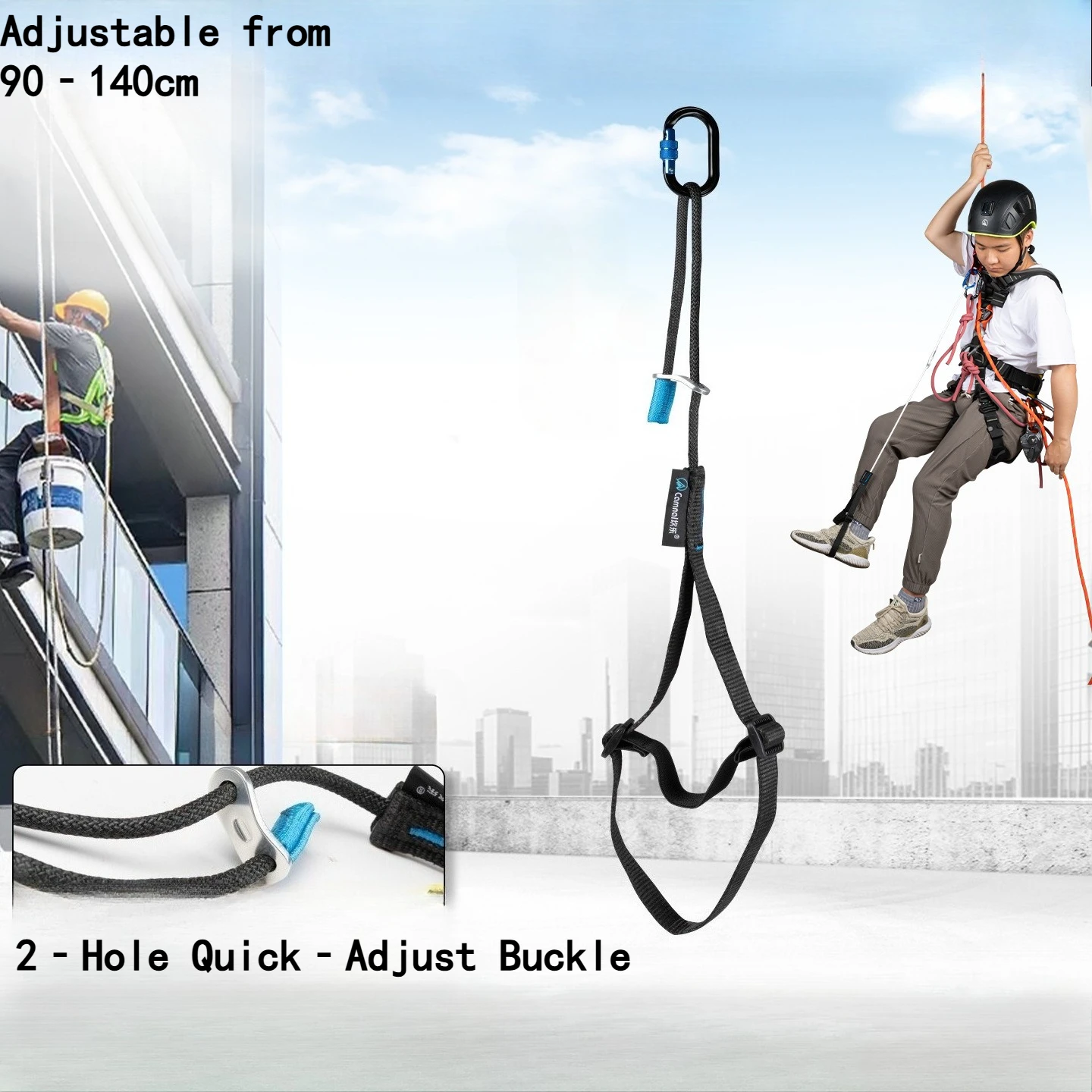 Adjustable Ascent Foot Strap for Outdoor Climbing SRT, Height Work Ascender, Adjustable Foot Loop Gear
Adjustable Ascent Foot Strap for Outdoor Climbing SRT, Height Work Ascender, Adjustable Foot Loop Gear