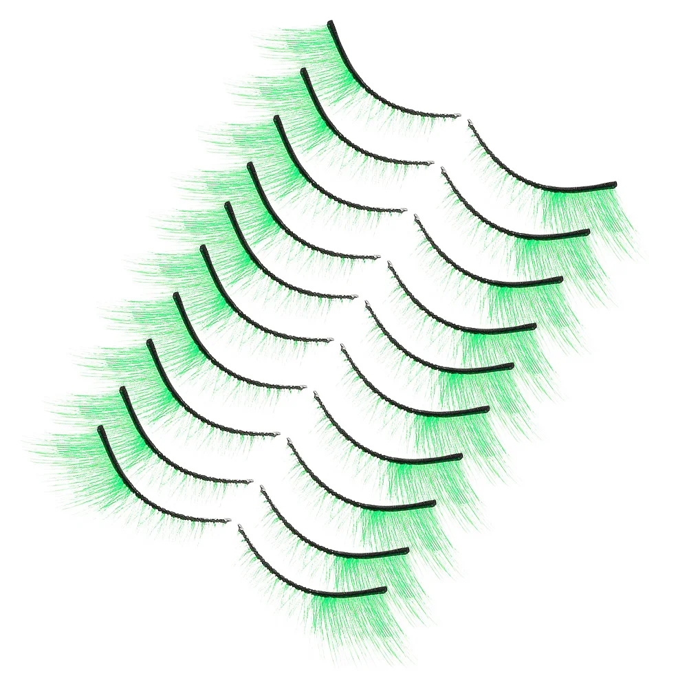10Pairs Green False Eyelashes Dramatic Wispy Strip Lashes Stage Makeup St Patricks Day Cosplay Party Eye Lashes Pack
10Pairs Green False Eyelashes Dramatic Wispy Strip Lashes Stage Makeup St Patricks Day Cosplay Party Eye Lashes Pack