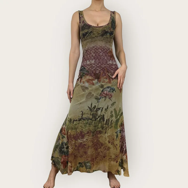 Holiday Floral Printed A-Line Dress Casual O-Neck Sleeveless Maxi Dresses For Women 2024 Summer Fashion Streetwear Lady NWQ63
Holiday Floral Printed A-Line Dress Casual O-Neck Sleeveless Maxi Dresses For Women 2024 Summer Fashion Streetwear Lady NWQ63