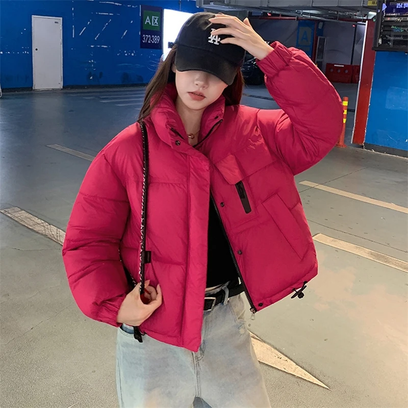 Осень-зима, короткие куртки с хлопковой подкладкой, новинка 2025, свободные женские парки, пальто с длинным рукавом и воротником-стойкой, однотонная повседневная спортивная одежда
Осень-зима, короткие куртки с хлопковой подкладкой, новинка 2025, свободные женские парки, пальто с длинным рукавом и воротником-стойкой, однотонная повседневная спортивная одежда