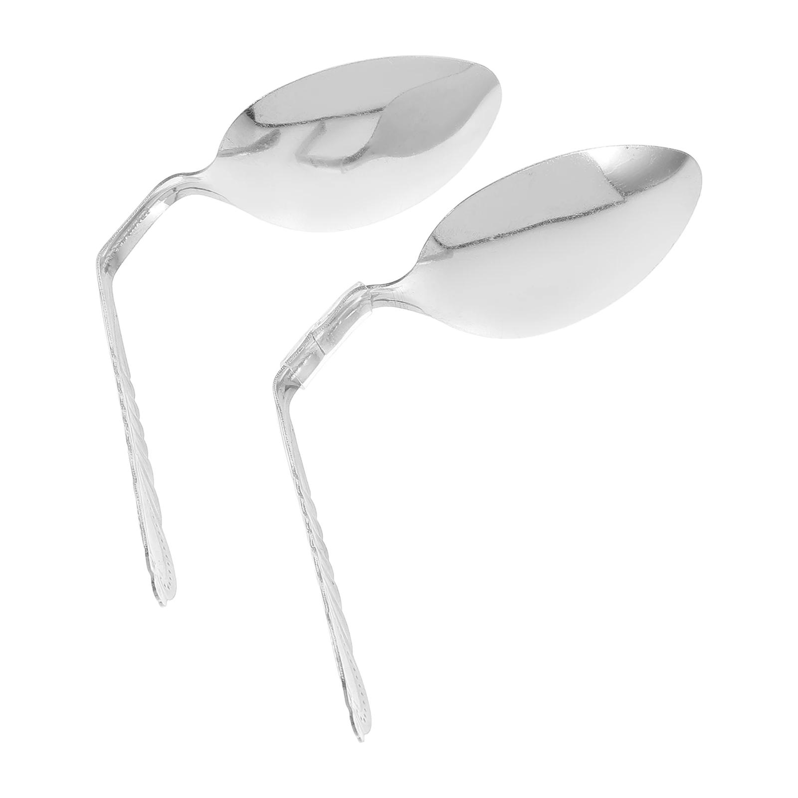 2 Pcs Thought Spoon Bending Trick Toy Mind Spoons Props Magician Tricks Hand Biting Metal Toys
2 Pcs Thought Spoon Bending Trick Toy Mind Spoons Props Magician Tricks Hand Biting Metal Toys