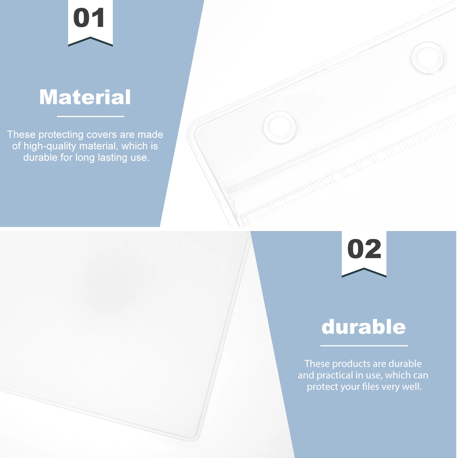 2pcs Pvc Protective Covers For Files Certification Documents Office Supplies File Protection Cover Practical Paper File
2pcs Pvc Protective Covers For Files Certification Documents Office Supplies File Protection Cover Practical Paper File