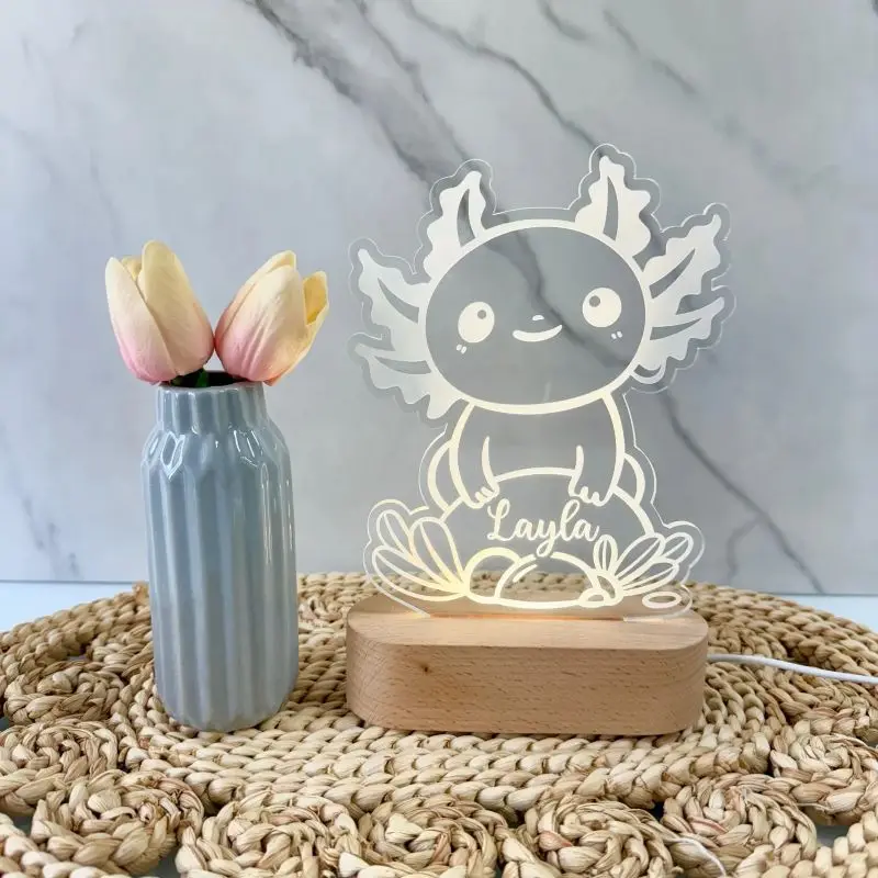 Personalized Axolotl Night Light - Custom LED Lamp for Kids, Perfect Gift for Animal Lovers Nightlight Boys and Girls
Personalized Axolotl Night Light - Custom LED Lamp for Kids, Perfect Gift for Animal Lovers Nightlight Boys and Girls