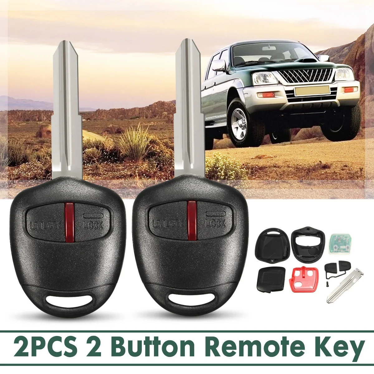 2 button car remote key fob 433MHz ID46 chip for Mitsubishi L200 Shogun for Triton Pajero Montero 2006 2007 2008 2009 2010+
2 button car remote key fob 433MHz ID46 chip for Mitsubishi L200 Shogun for Triton Pajero Montero 2006 2007 2008 2009 2010+