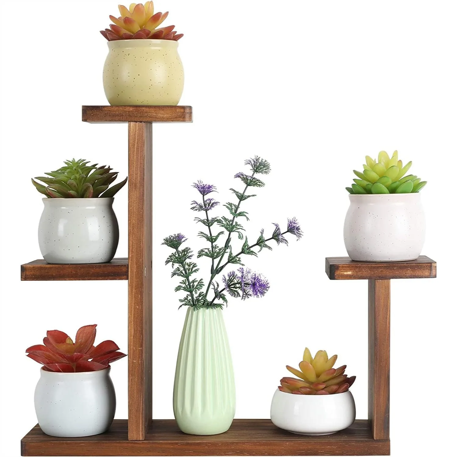 Wood Desktop Plant Stand for Small Windowsill, Tabletop Flower Shelf with 2-Tier Display for Succulents Herbs in Living Room
Wood Desktop Plant Stand for Small Windowsill, Tabletop Flower Shelf with 2-Tier Display for Succulents Herbs in Living Room