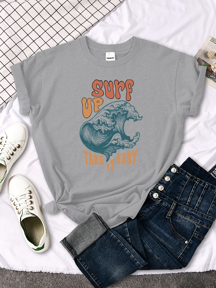 Surf Up Take It Easy Print T-Shirts Creativity Sport Loosetshirt Oversized Hip Hop Casualtee Top Original Soft Breathable Tshirt
Surf Up Take It Easy Print T-Shirts Creativity Sport Loosetshirt Oversized Hip Hop Casualtee Top Original Soft Breathable Tshirt