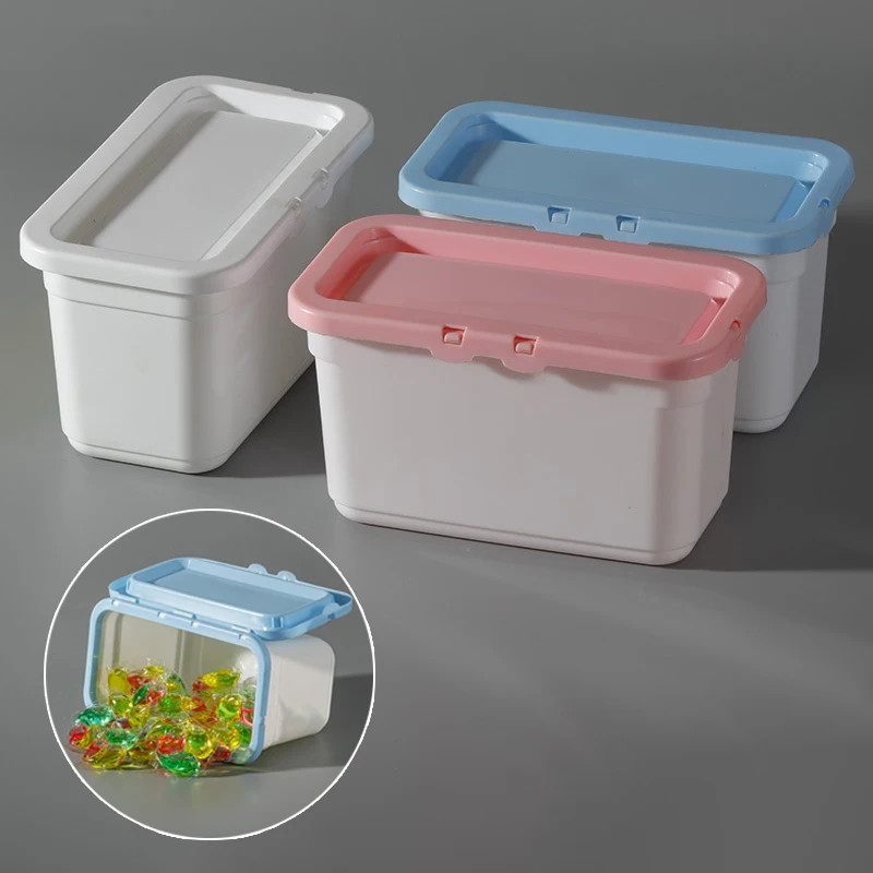 Laundry Beads Storage Box Powders Holder Case Bin Organization Bucket Plastic Container Dispenser
Laundry Beads Storage Box Powders Holder Case Bin Organization Bucket Plastic Container Dispenser