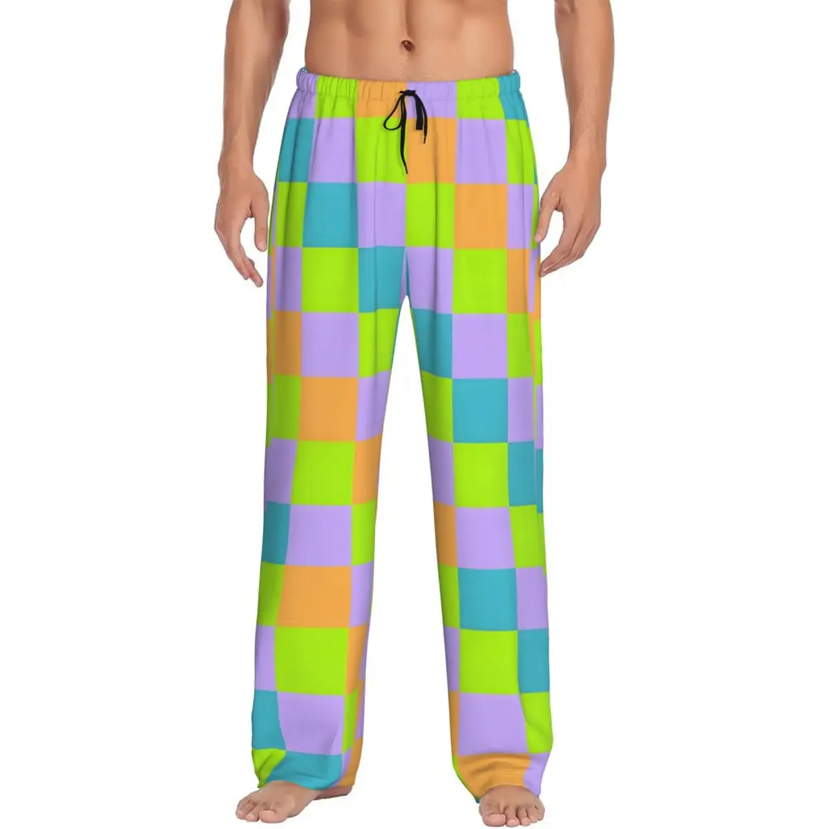 Custom Checker Pajama Pants Men Colorful Print Sleepwear Lounge Sleep Bottoms Stretch with Pockets
Custom Checker Pajama Pants Men Colorful Print Sleepwear Lounge Sleep Bottoms Stretch with Pockets