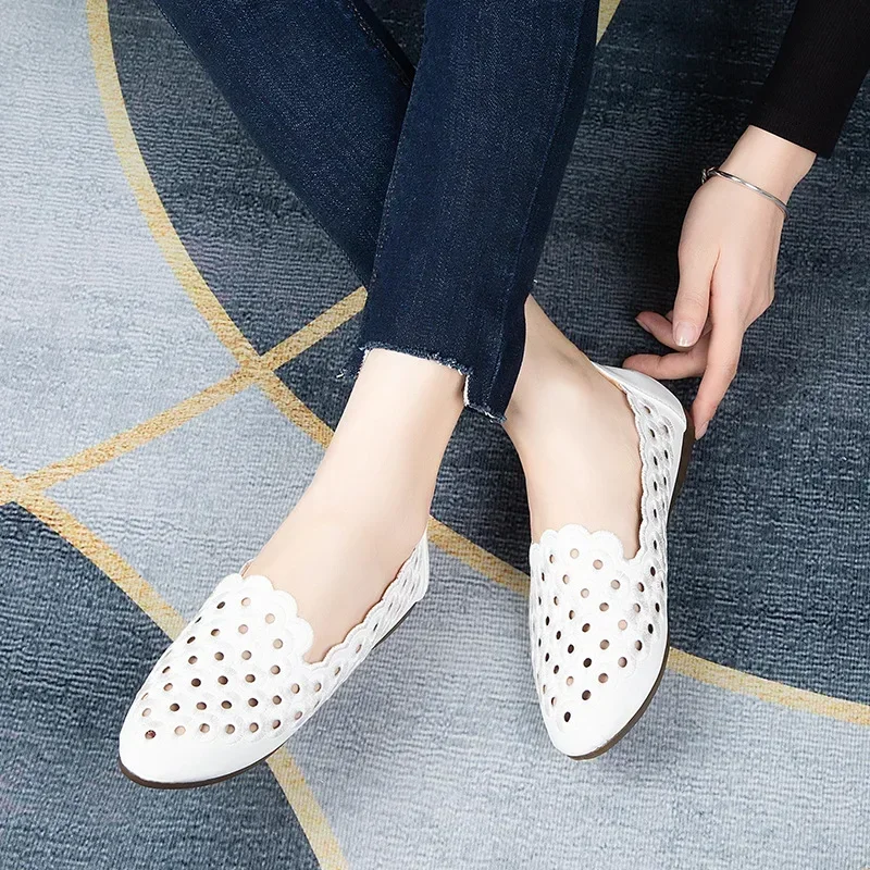 Pointed Flat Sole Casual Shoes for Women Fashion Hollow Out Breathable Comfort Soft Sole Women's Shoes Zapatos De Mujer
Pointed Flat Sole Casual Shoes for Women Fashion Hollow Out Breathable Comfort Soft Sole Women's Shoes Zapatos De Mujer