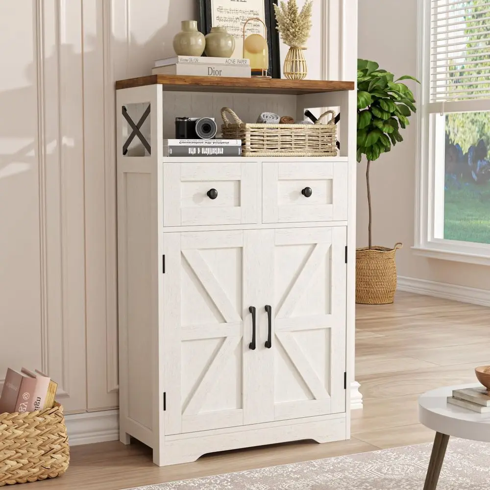 Farmhouse Storage Cabinet with Barn Doors and Shelves, Farmhouse Kitchen Pantry, Small Tall Coffee Bar Cabinet with Storage, Hu
Farmhouse Storage Cabinet with Barn Doors and Shelves, Farmhouse Kitchen Pantry, Small Tall Coffee Bar Cabinet with Storage, Hu