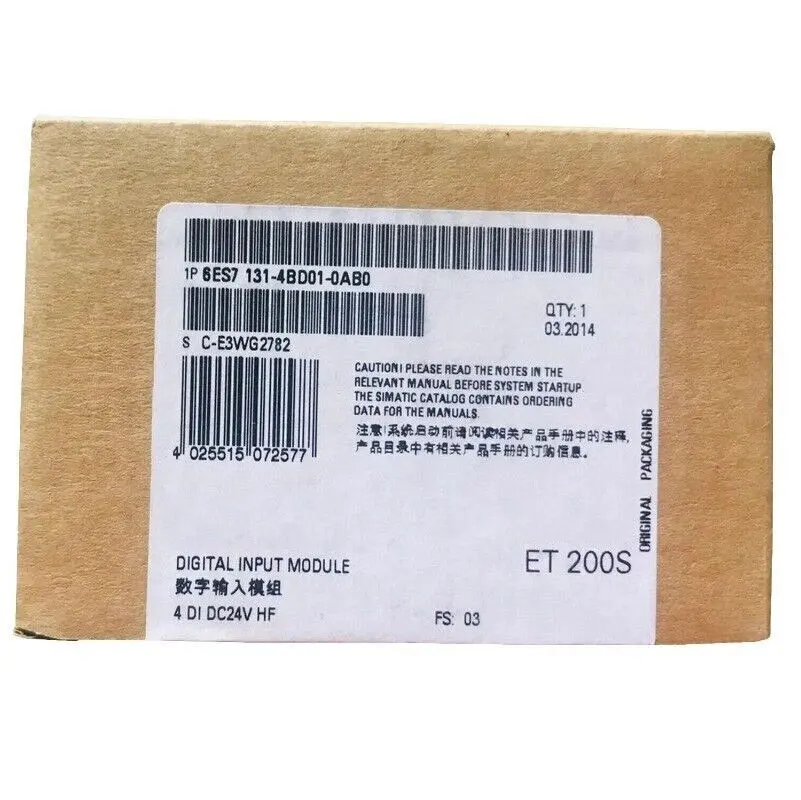 Brand new 6ES7131-4BD01-0AB0 Warrently One-year
Brand new 6ES7131-4BD01-0AB0 Warrently One-year