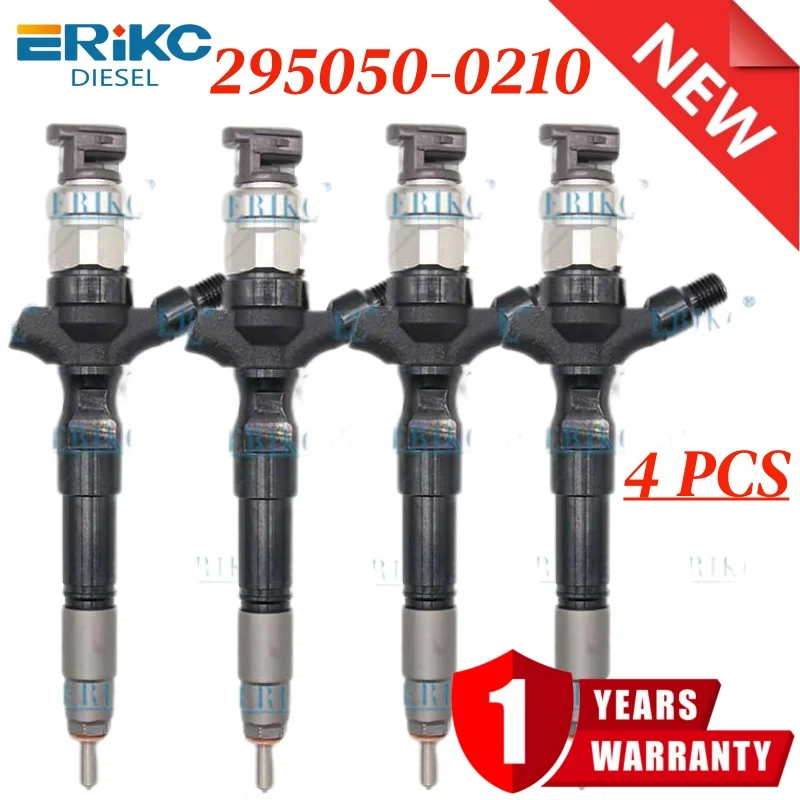 4PCS Diesel Fuel Injector 295050-0210 Common Rail Injector 23670-0L100 23670-09340 23670-30410 23670-39255 for Toyota
4PCS Diesel Fuel Injector 295050-0210 Common Rail Injector 23670-0L100 23670-09340 23670-30410 23670-39255 for Toyota