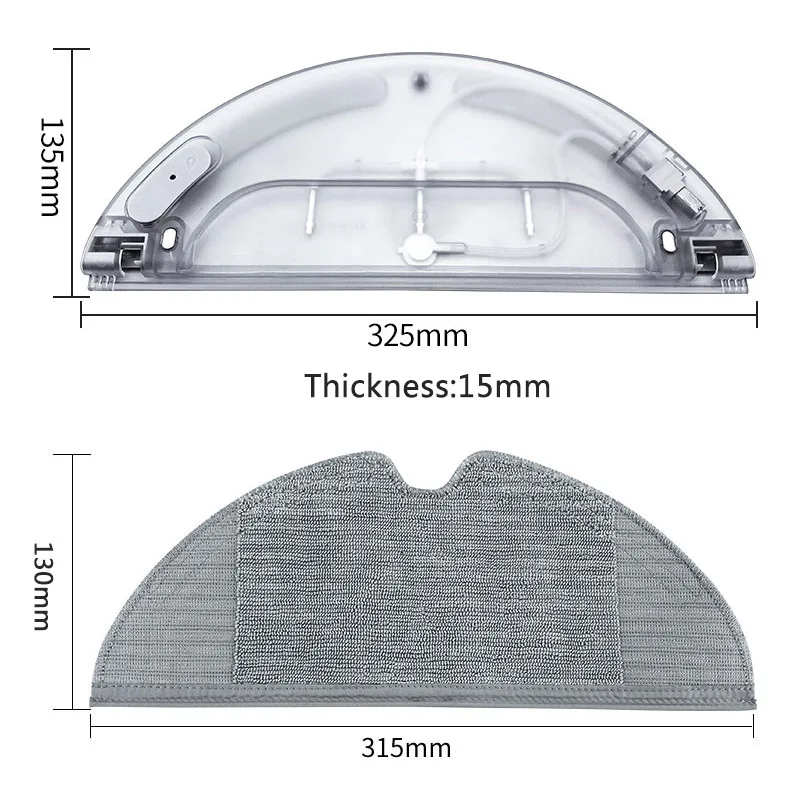 A56T 2PC Replacement Mop Rags Water Tank for Xiaomi Mijia Mi 1C Robot Vacuum Cleaner Spare Parts Household Accessories
A56T 2PC Replacement Mop Rags Water Tank for Xiaomi Mijia Mi 1C Robot Vacuum Cleaner Spare Parts Household Accessories
