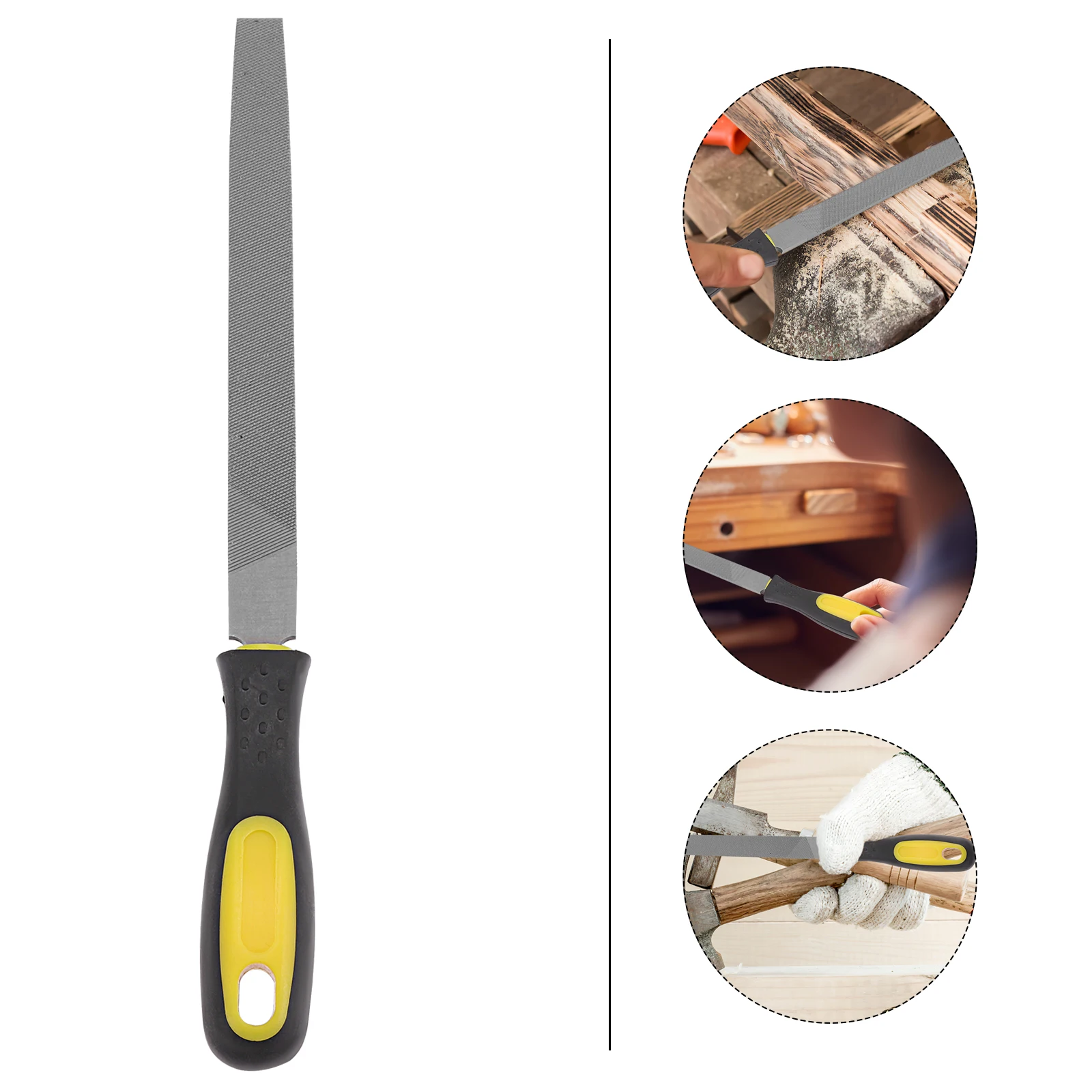 Mill Flat File with Handle Construction for Metal Shaping Polishing and Smoothing Flat Sharpening Hand File
Mill Flat File with Handle Construction for Metal Shaping Polishing and Smoothing Flat Sharpening Hand File