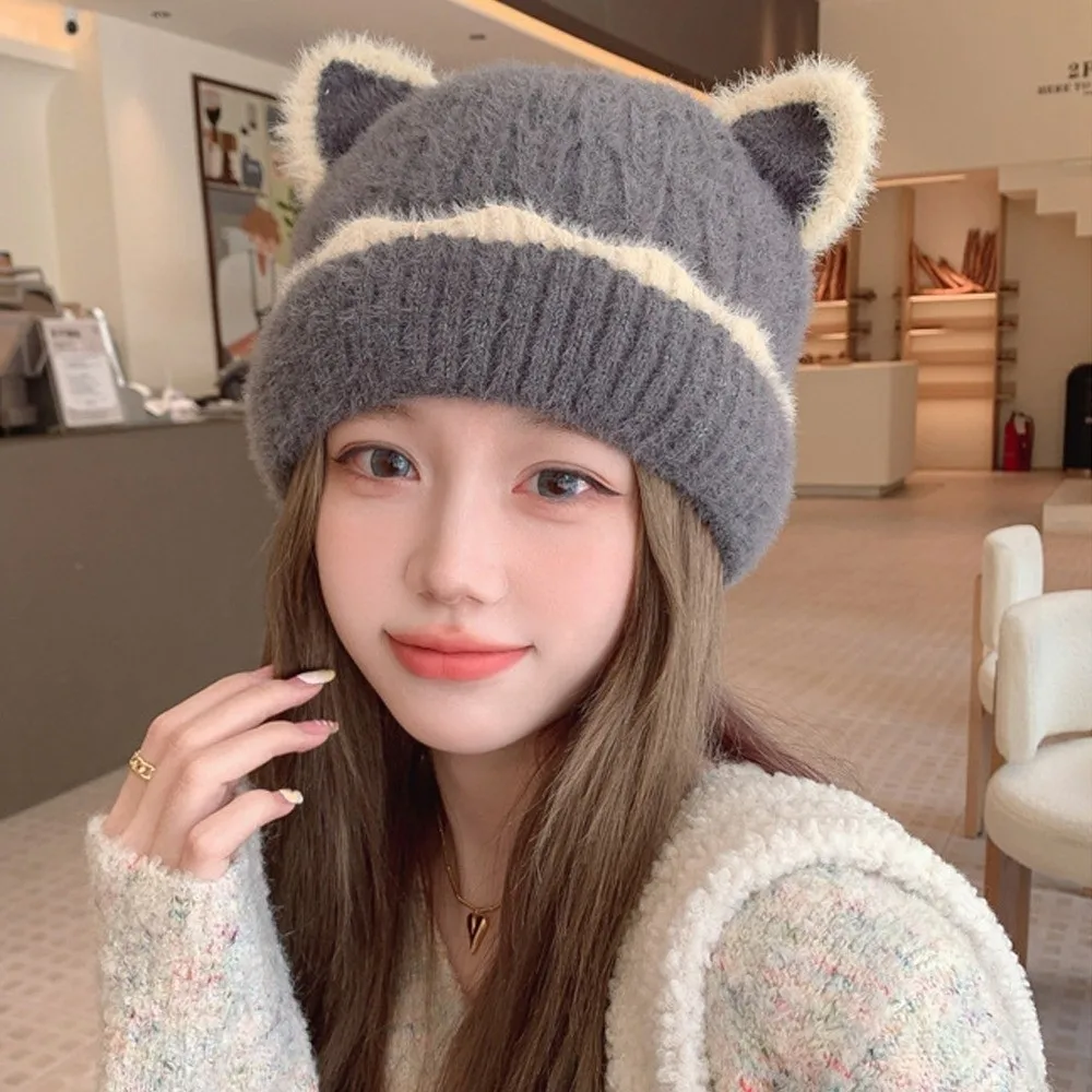 New Cute Ears Knitted Hat Windproof Cold Proof Warm Hat Ear Protector Hat Women
New Cute Ears Knitted Hat Windproof Cold Proof Warm Hat Ear Protector Hat Women